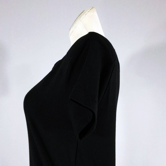 NWT French Connection Tommy Plains Jersey Dress Black Sheath Womens 12 Stretchy - Picture 5 of 9